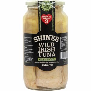 Shines Wild Irish Tuna in Olive Oil – 1kg GLASS JAR
