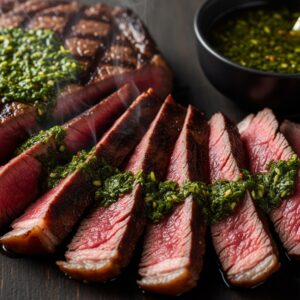 BBQ Sirloin With Chimichurri Sauce