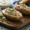 Tuna Stuffed BBQ Baked Potatoes