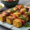 Tofu And Mixed Vegetable Tikka Flavoured BBQ Skewers